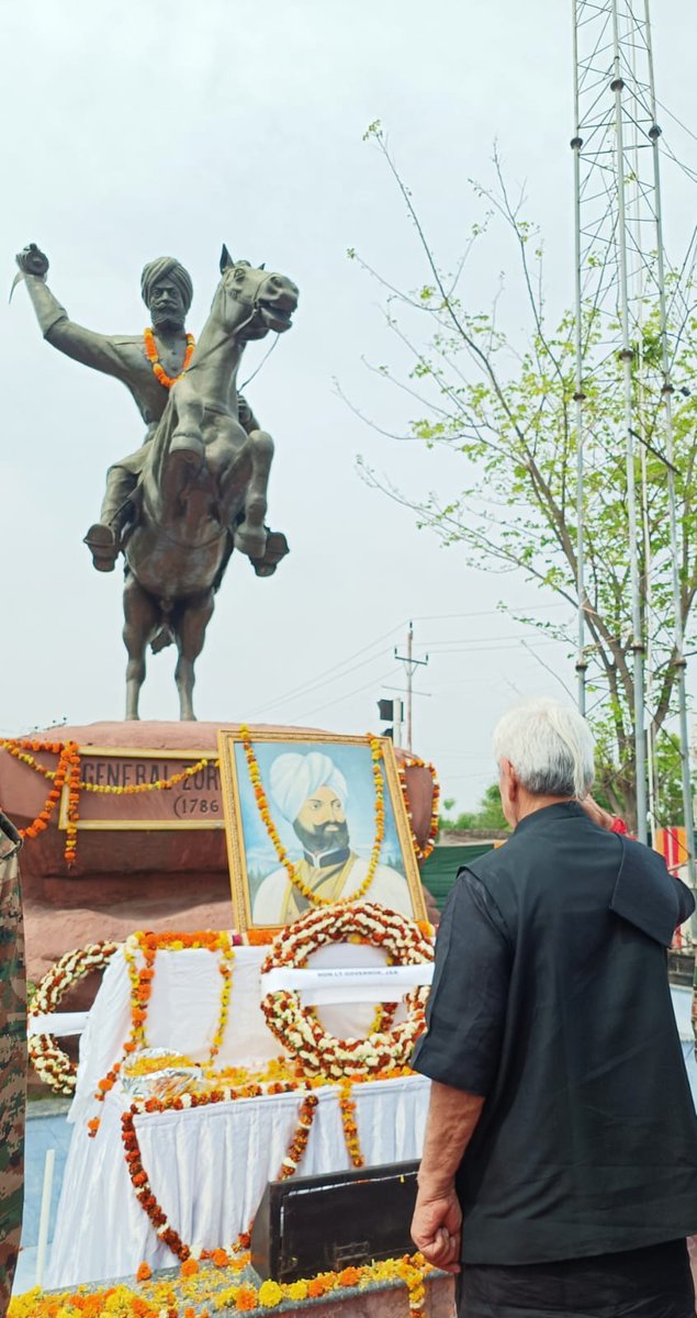 Paid tributes to General Zorawar Singh Ji on his birth anniversary.