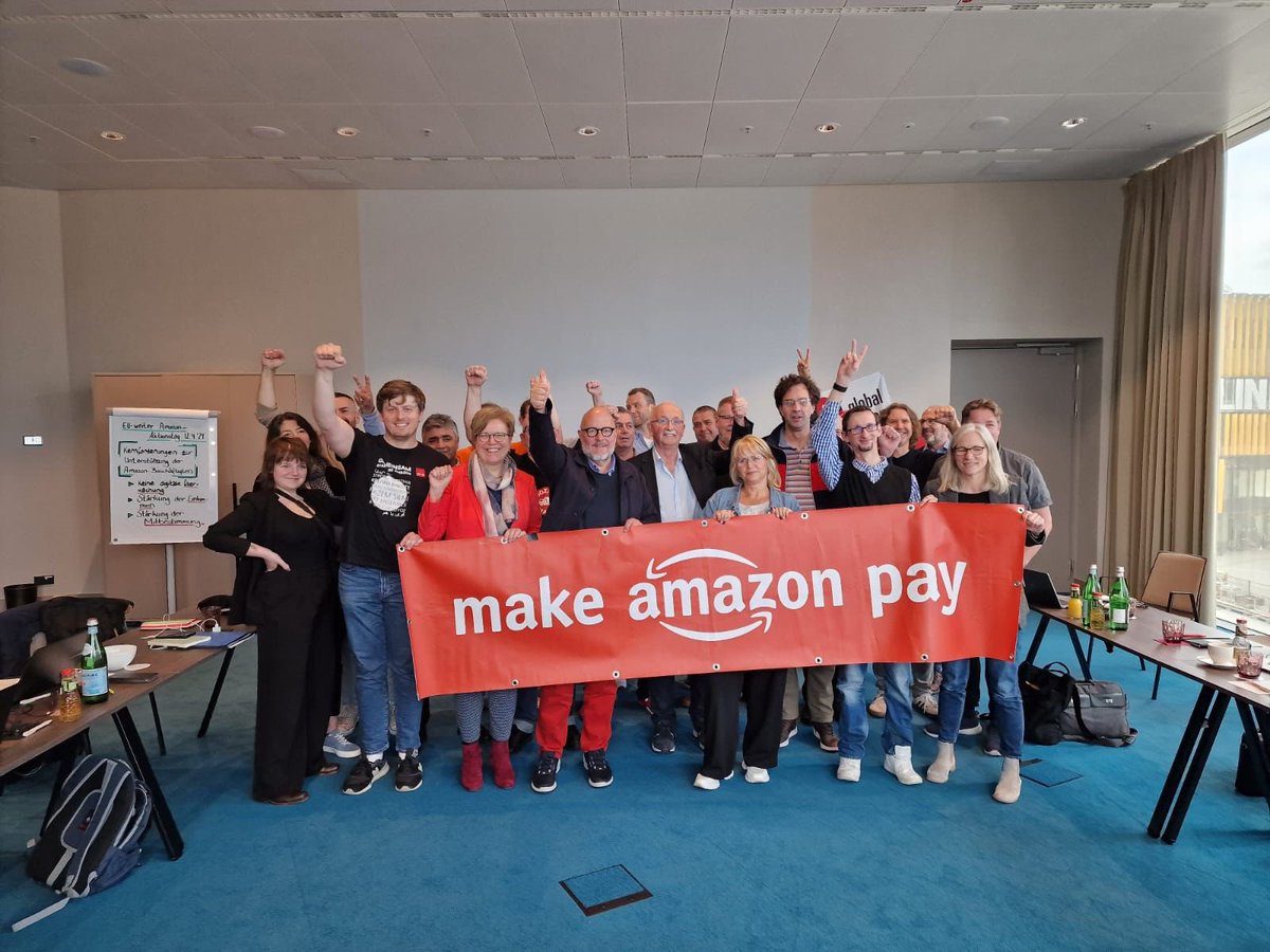 Treffen mit #Amazon-Betriebsräten wirkt nach. Wie Beschäftigte da überwacht, ausgepresst & zum Anhängsel von Maschinen werden, ist brutal. Gewerkschaften zu behindern & Arbeitnehmer/Standorte gegeneinander auszuspielen, hat Methode. Wir begreifen das als Auftrag, 🇪🇺 ist gefordert