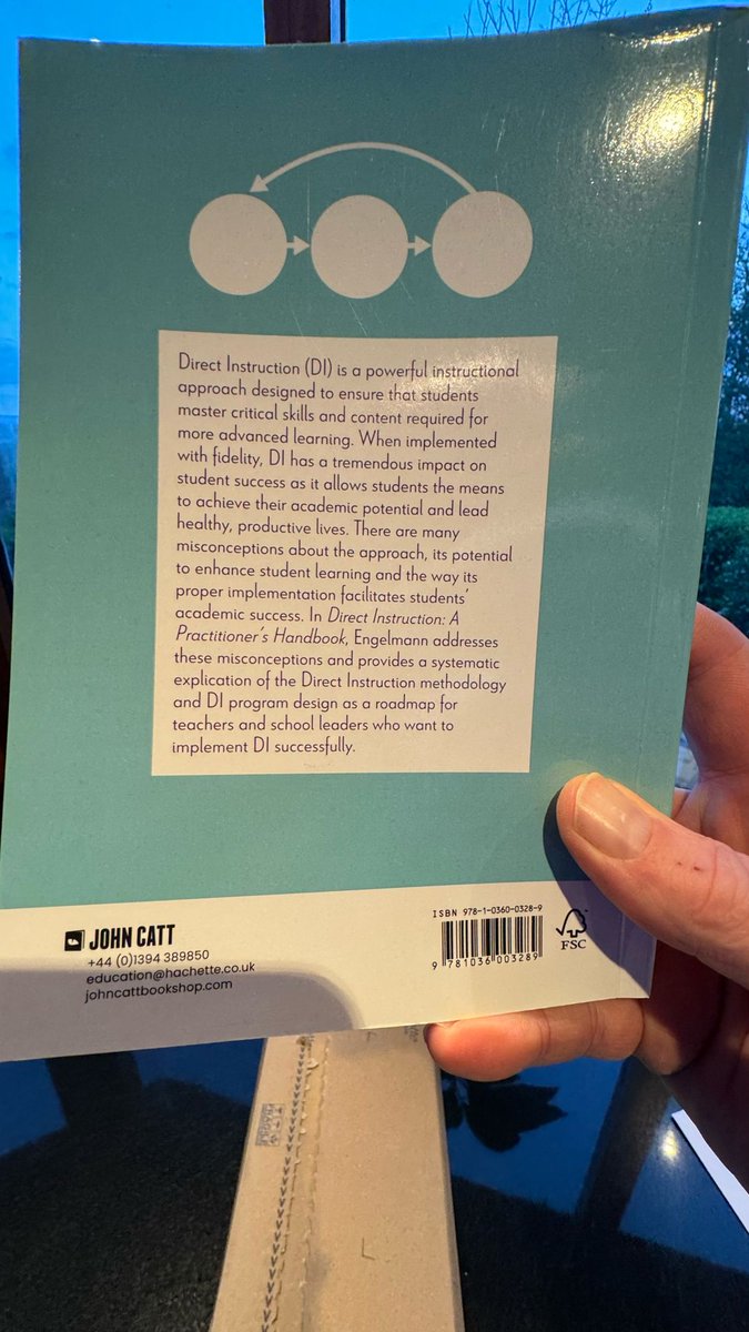 I first learned about #DirectInstruction in 2011. It was an instructional (teaching) approach that I was unaware of at the time. DI is a comprehensive model for teaching and learning; a sophisticated communication theory. This new book will be helpful! buff.ly/49CP5my