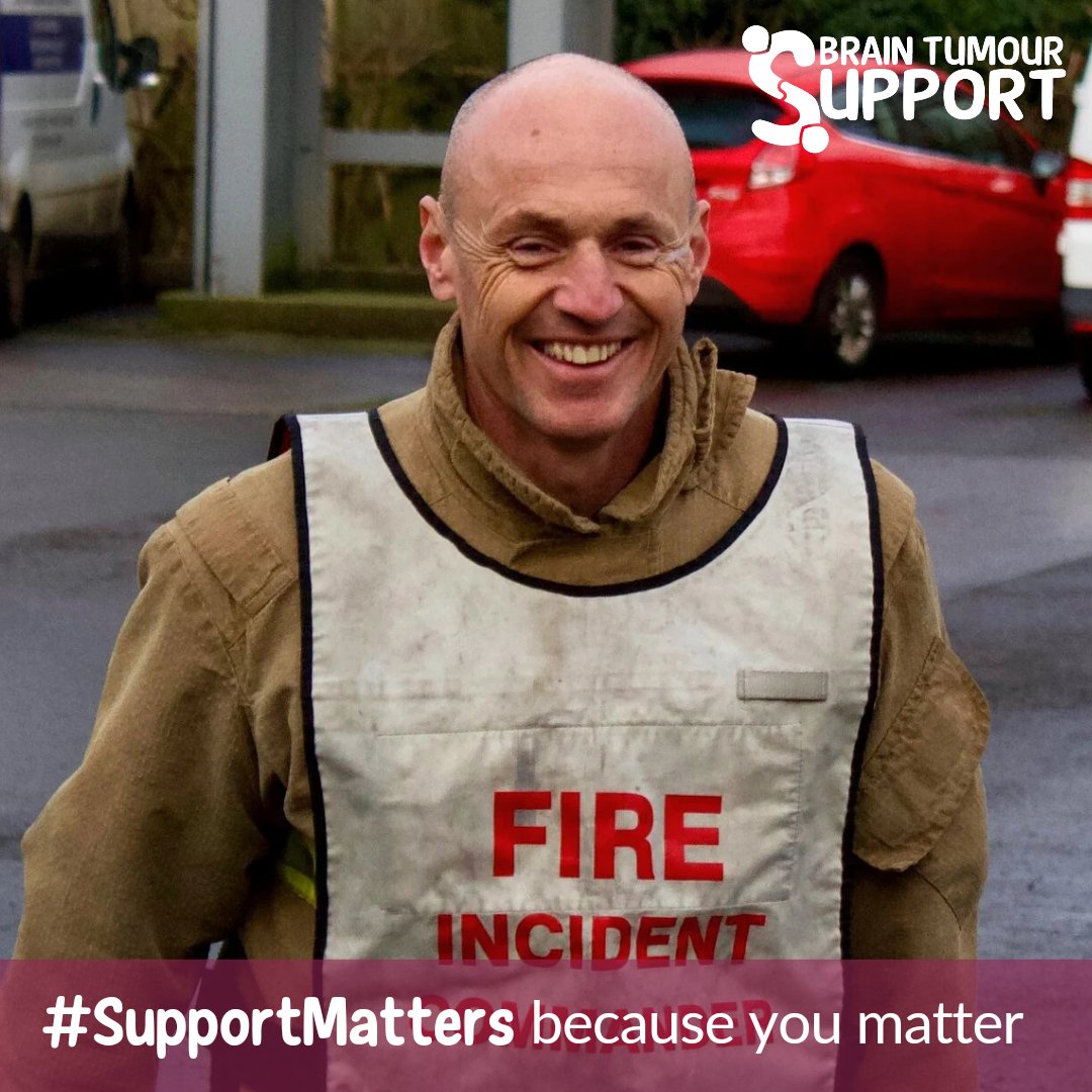 Firefighter Andy had to take medical retirement after treatment for a #glioblastoma. But he is still fighting and now training, along with his family, for the @great_run Bristol - raising funds to help others. Read his courageous story: braintumoursupport.co.uk/andys-story
