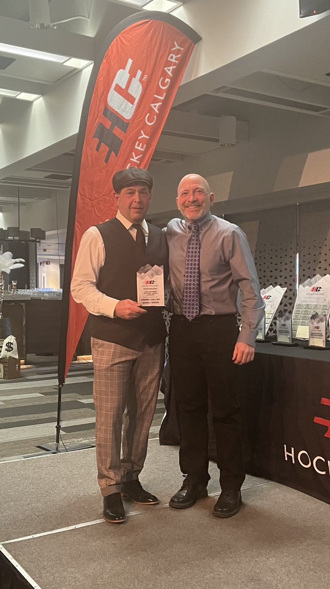 Hockey Calgary's Association Volunteer of the Year. Derek Keller!