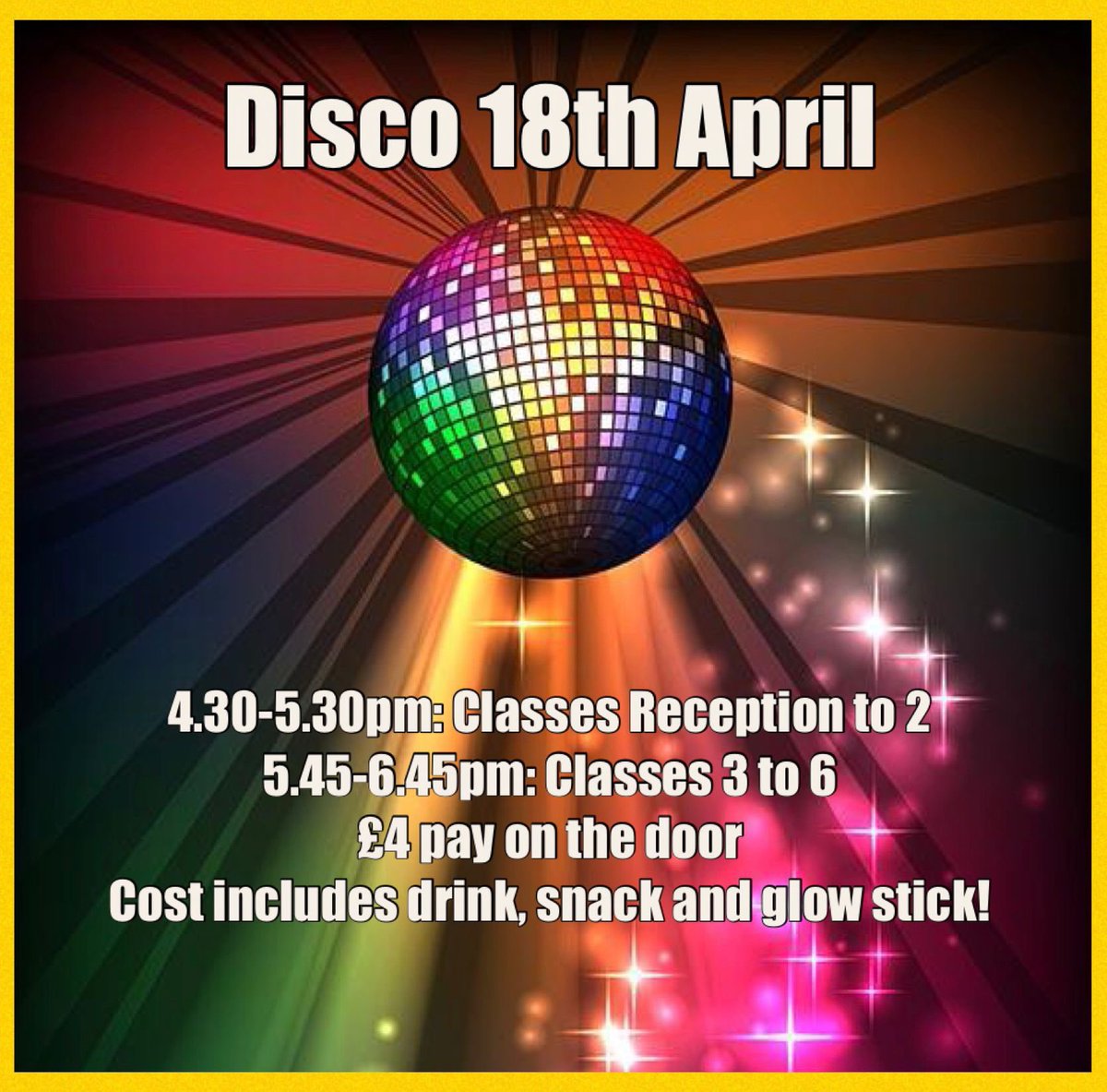 It’s almost time to pull on those dancing shoes …the FOSP school disco is less than one week to go. See email from school for more details.