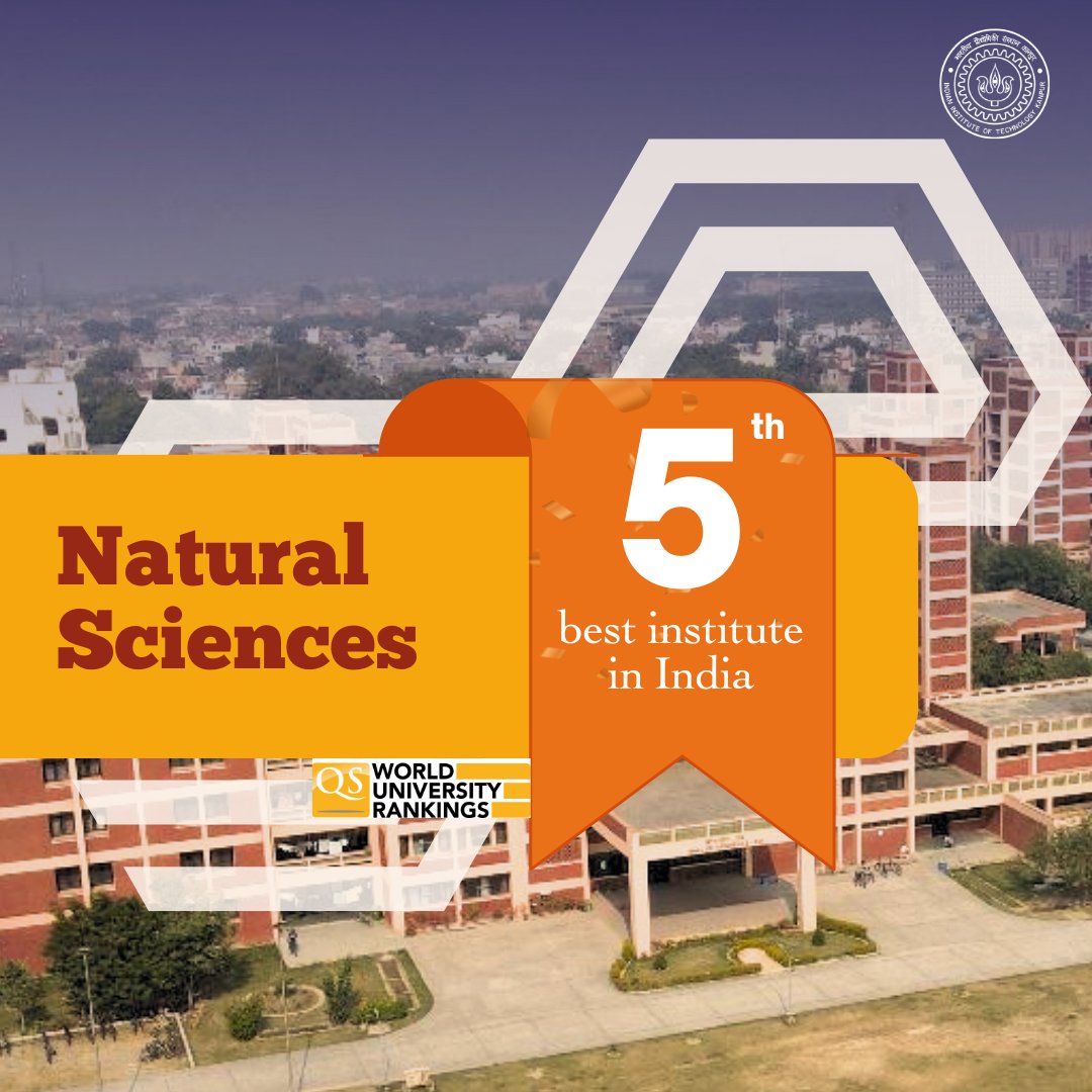 Our constant academic, research, and innovation endeavours have made us one of the pioneers in the country in the fields of Mathematics, Computer Science, Engineering & Technology, and Natural Sciences.   

#QSRankings #IITKanpur #iitk