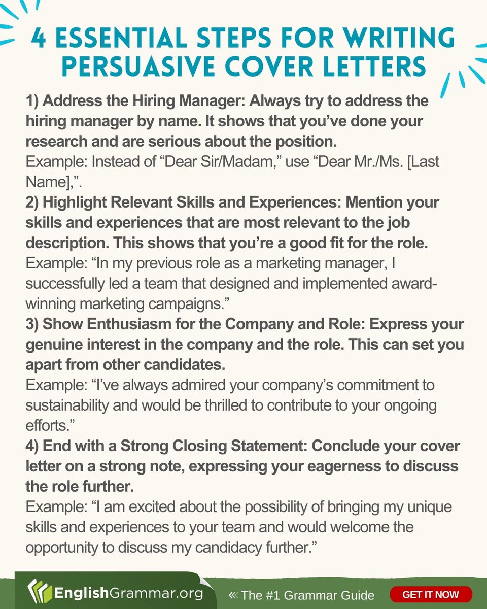 4 Essential Steps for Writing Persuasive Cover Letters #writing #letters #amwriting