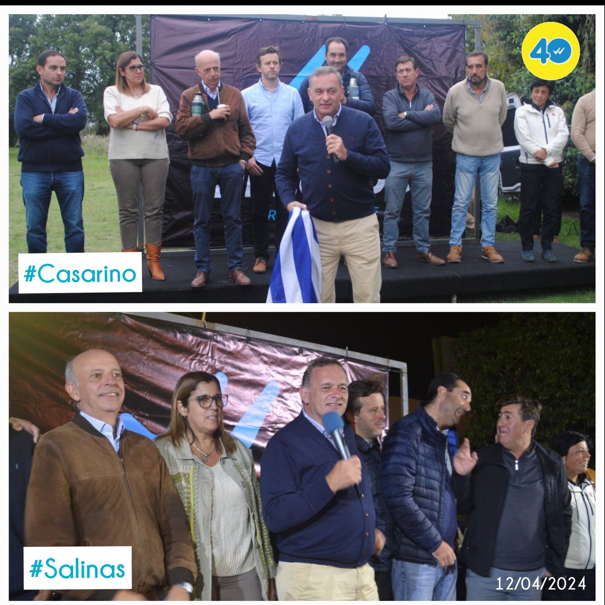 Ayer acompañamos a @AlvaroDelgadoUy y @JavierGarcia_Uy en la gira realizada por localidades de Canelones. En esta oportunidad estuvimos en las localidades de Casarino y Salinas.

@AlvaroDastugue @AdrianSilva_uy
#NiUnPasoAtras #UruguayparaAdelante #SigamosCambiando…