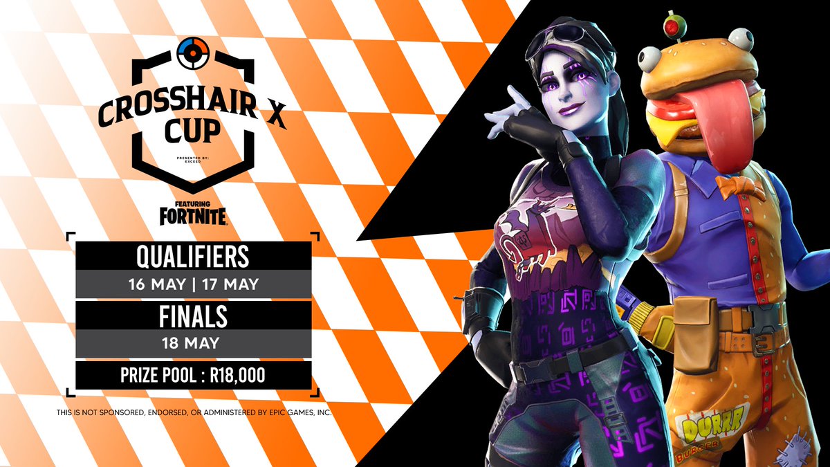 Exceed (@exdhq) on Twitter photo Hey #FNZA Fam! 👋
We're hosting a R18,000 duos cup in partnership with <a href="/CenterPointG/">Crosshair X</a> & <a href="/epsggs/">Elite Pro Series</a> 🏆
If you'd like a guaranteed spot in the finals make sure to like & retweet this post as well as tag your duo below!
( There will be a potential NA & EU tourney soon! ) Hey #FNZA Fam! 👋
We're hosting a R18,000 duos cup in partnership with <a href="/CenterPointG/">Crosshair X</a> & <a href="/epsggs/">Elite Pro Series</a> 🏆
If you'd like a guaranteed spot in the finals make sure to like & retweet this post as well as tag your duo below!
( There will be a potential NA & EU tourney soon! )