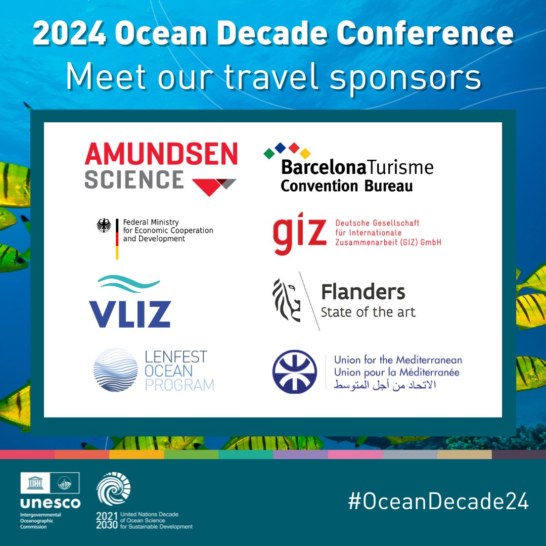 What a week! 1,500 people joined us in Barcelona and 3,000 people online at #OceanDecade24 to discuss groundbreaking ocean solutions. Thank you to the #OceanDecade24 partners and sponsors for making this event possible 🌊 🔗 oceandecade-conference.com