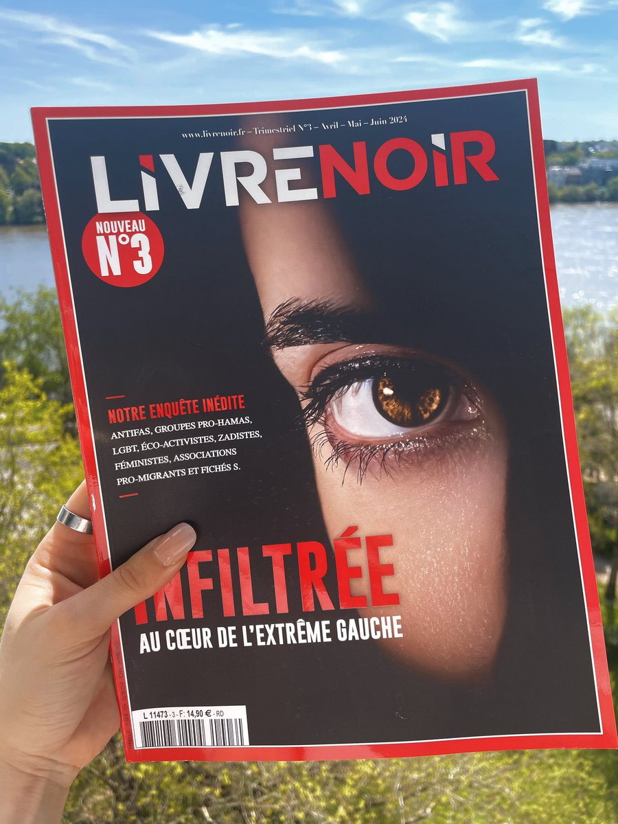 Lecture ensoleillée 🌞 Le dernier magazine de @Livrenoirmedia est disponible en kiosque, n’hésitez pas à aller soutenir leur formidable travail.