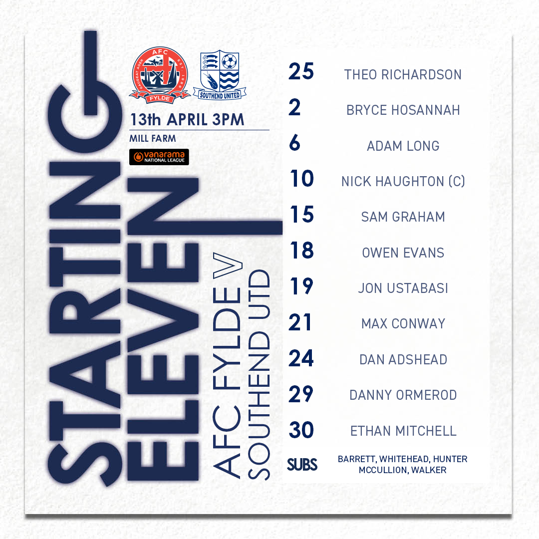 📋 Your Coasters for the final time at Mill Farm this season.

#BornToBeFylde