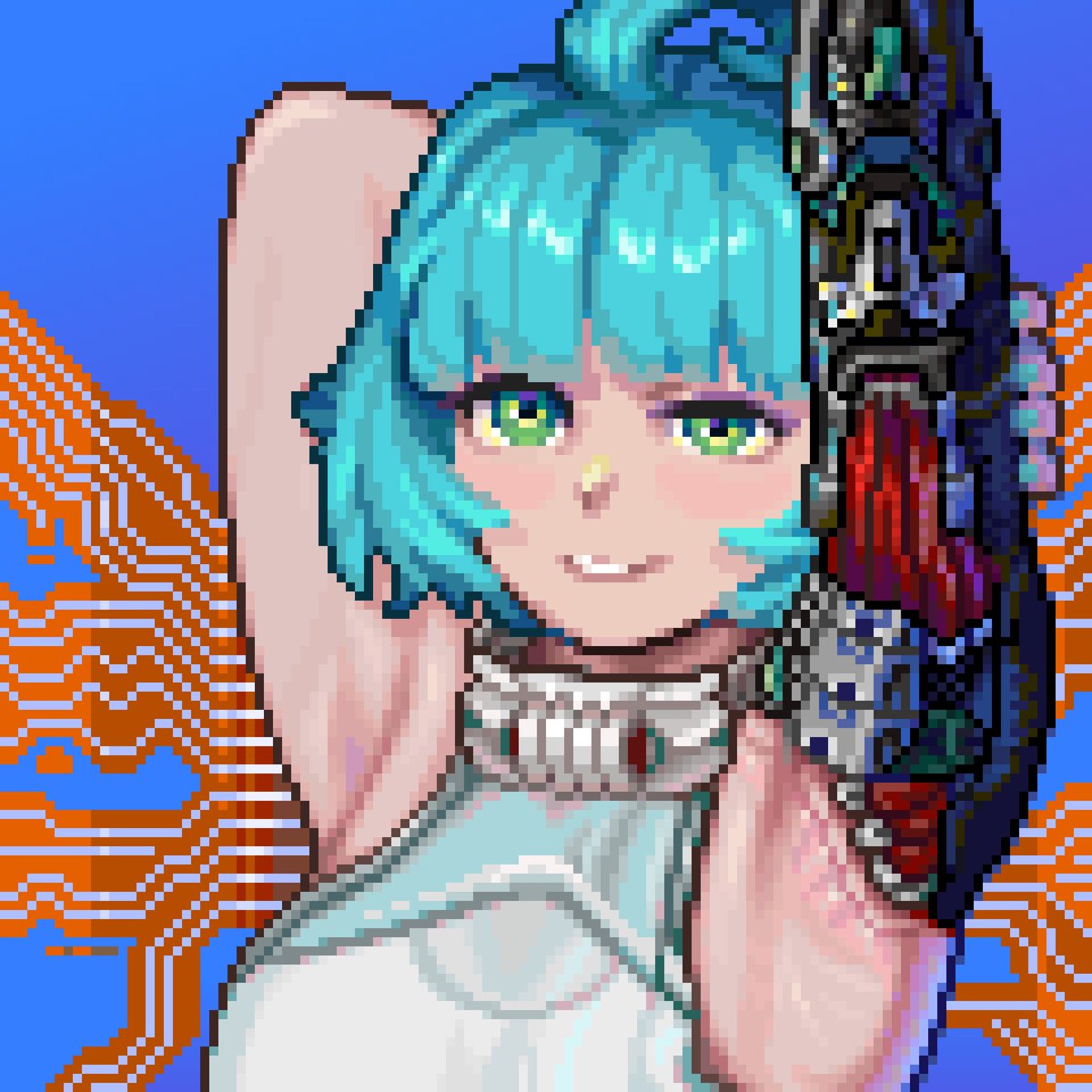 #pixelart #digitalart #ドット 
赛博妮🧊