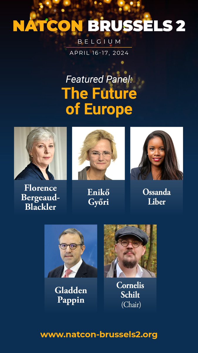 ❌They actually tried to cancel the second Brussels edition of @NatConTalk! But along with @FBBlackler, @GyoriEniko, @OssandaLiber & @CJSchilt we’ll be there discussing the keys to a successful future for Europe. See you there!