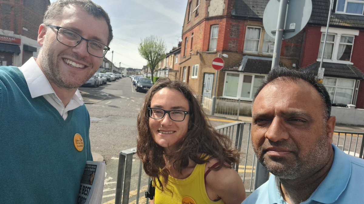 Great times on the doors right across Watford and such perfect weather for it! Great to meet and chat with so many residents - please get in touch with your @WatfordLibDems teams if you have any questions or want to get involved!