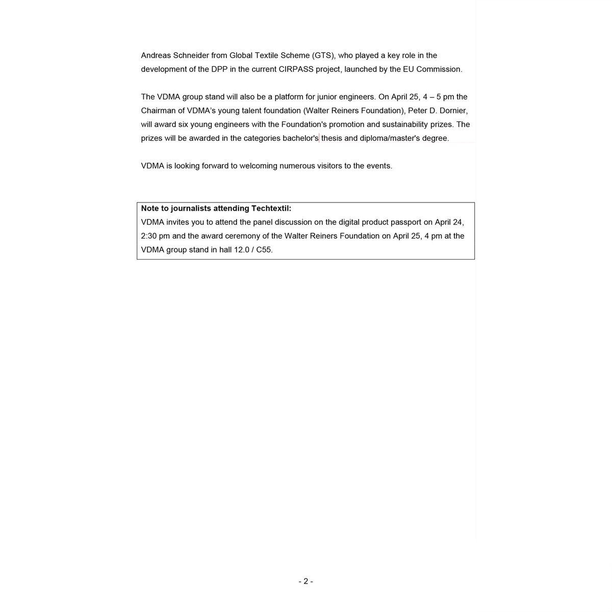 vdmaindia's tweet image. Discover the future of technical textiles at Techtextil ! 

#Techtextil #VDMA #Innovation #GermanEngineering #Manufacturing