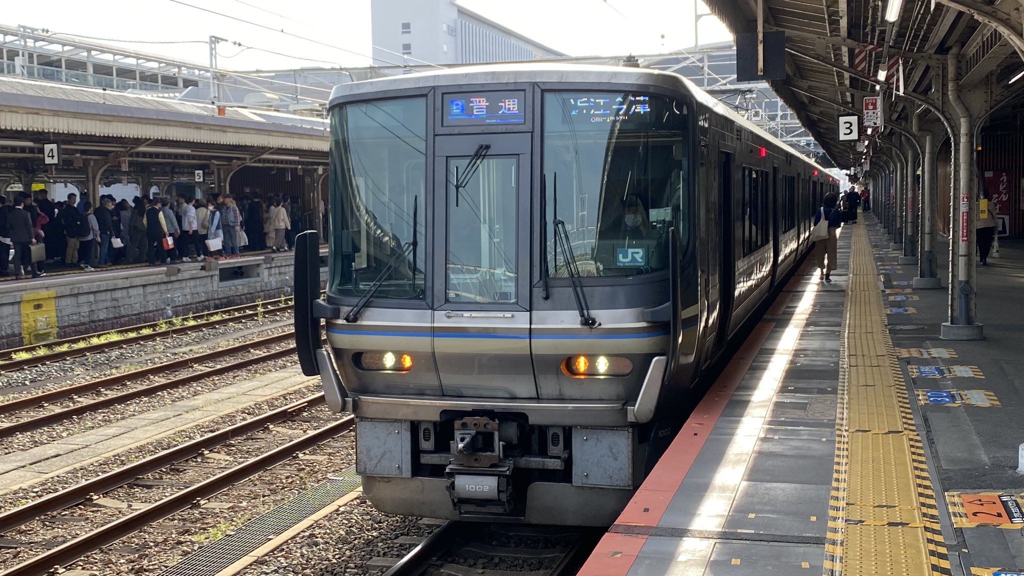 湖西線レール 車窓】JR湖西線・新快速電車に乗車～京都→敦賀～右側車窓