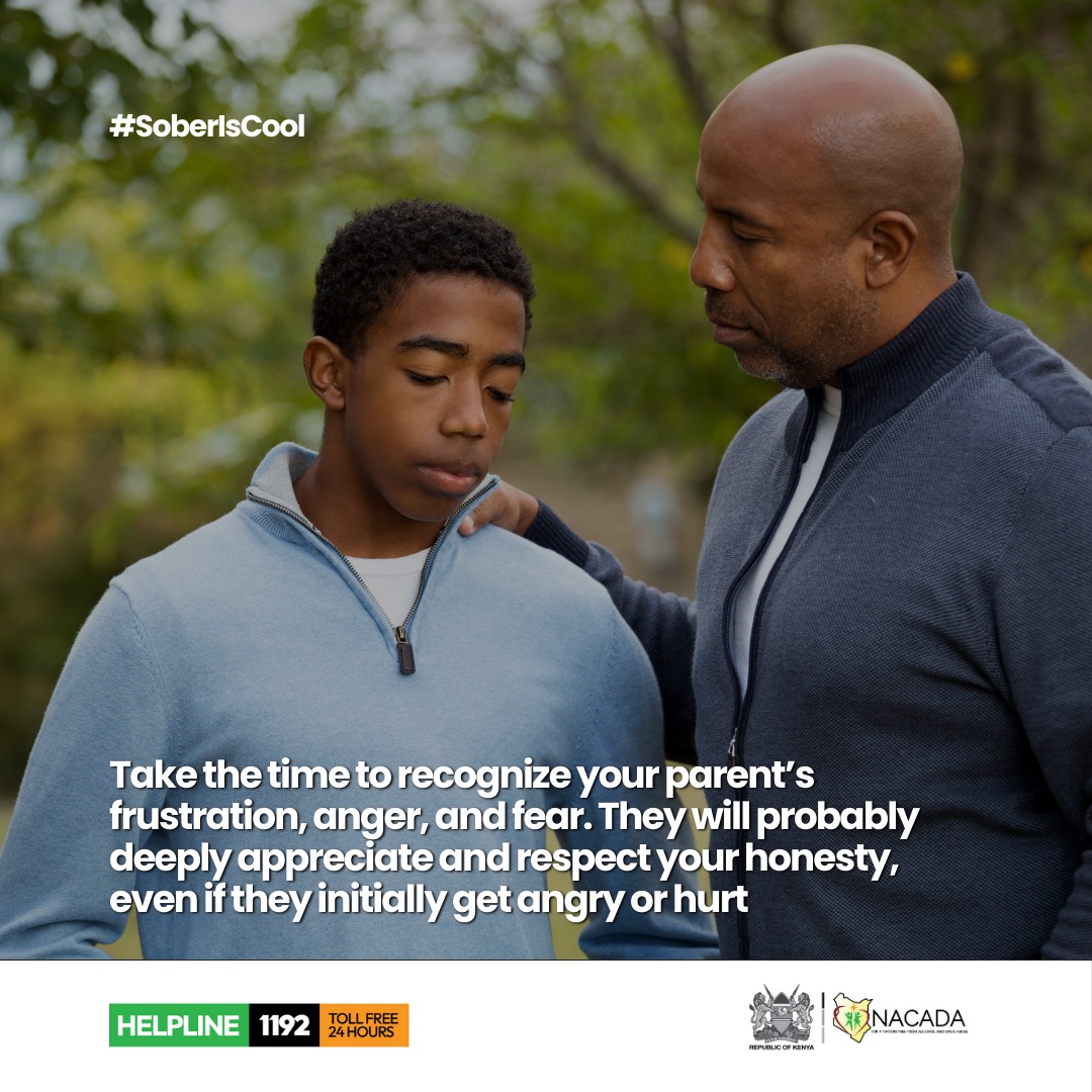 Take the time to recognize your parent’s frustration, anger, and fear. They will probably deeply appreciate and respect your honesty, even if they initially get angry or hurt #Soberiscool #Schoolholidays
