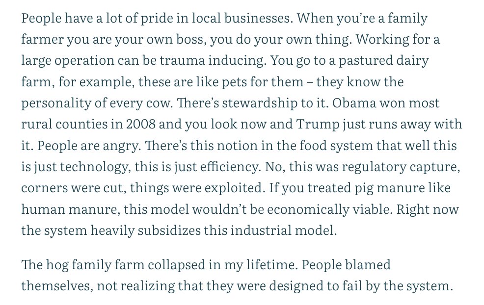 'Iowa is the canary in the coal mine for America' Check out my interview in @foodfixco: foodfix.co/in-our-food-ba…