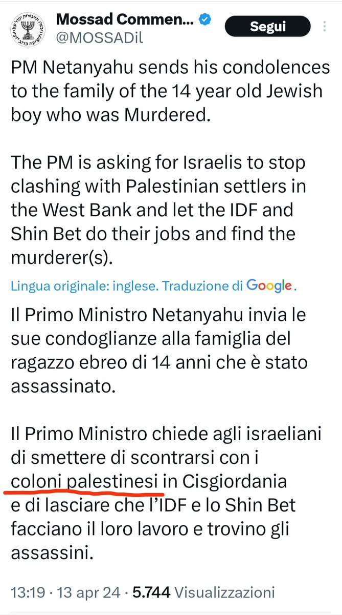 Ah pure?
Prima il Ministro della Sicurezza Nazionale Terroristica si vanta di armare i coloni sionisti e ora i legittimi proprietari della Terra di #Palestina sarebbero Coloni?
Let's Go Iran