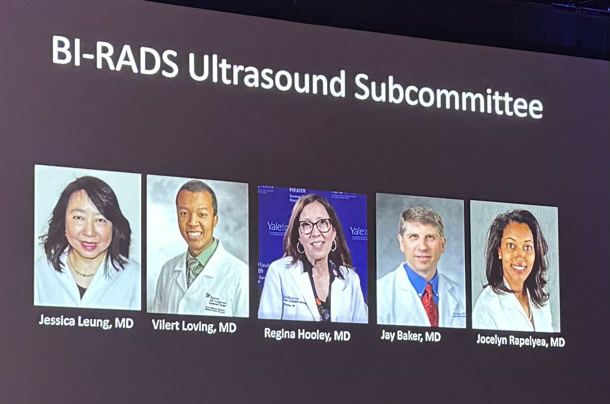 And now Jocelyn Rapelyea giving the 6th BIRADS update for ultrasound #sbi2024