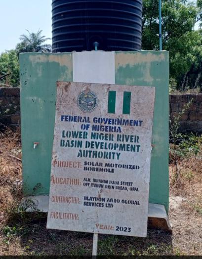 This is Federal Govt water project, and Batidiots are criticizing Peter Obi's self-funded boreholes