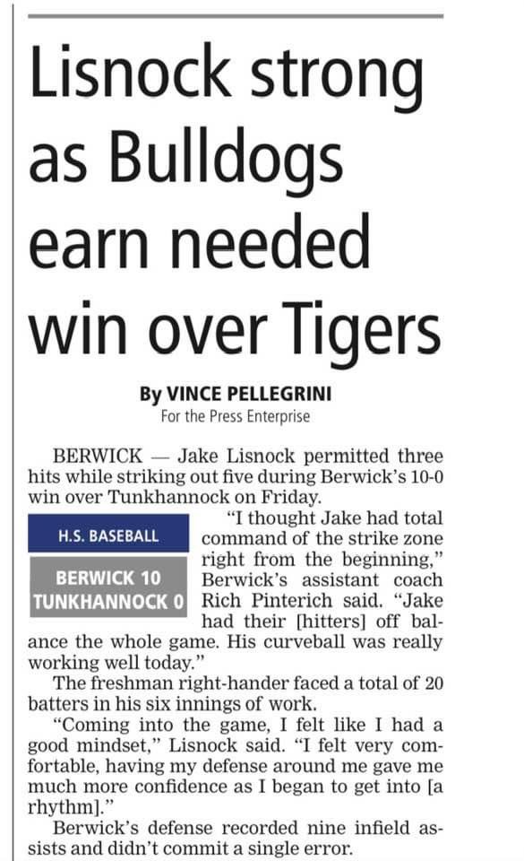 Jake Lisnock (‘27) was mowing them down yesterday! Proud of you! #DawgsOnTop