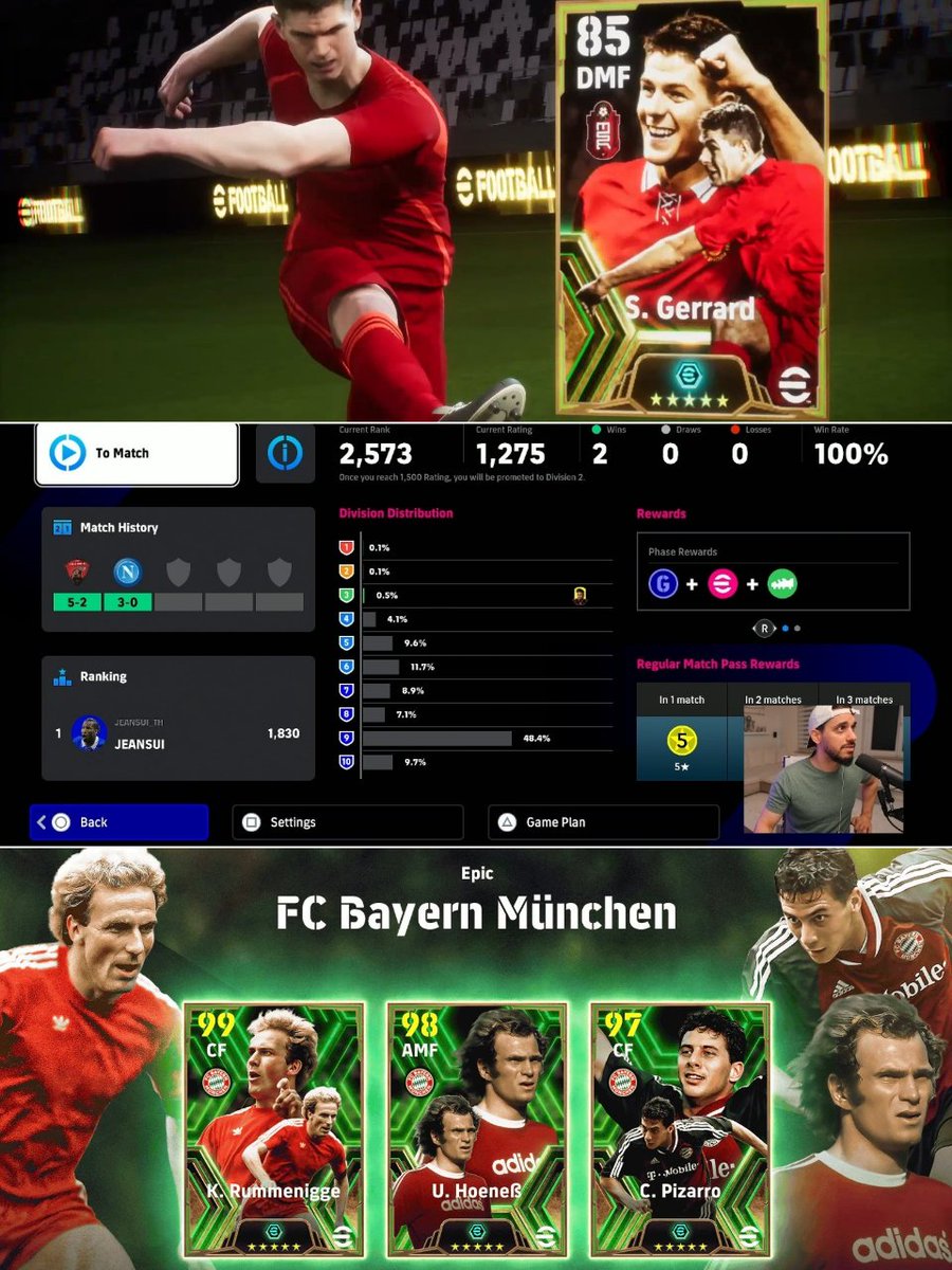 Weekend Stream THIS evening 🔥 My first ranked games in the Division! Additionally planing to try different accounts for the players I've missed: Rummenigge, Hoeneß, R. Baggio & more! #eFootball2024 #eFootball2024Mobile