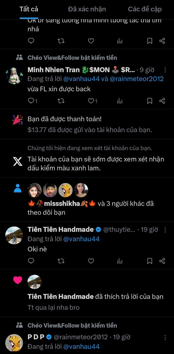 Cũng được pay như người ta .
Mà cứ buồn buồn thế nào í các bác ạ .
Lúc không được pay thì mong sao được pay như người ta .
Lúc được pay thì hơi thất vọng ..vì nhiêu đây chả đáng cho công sức mình bỏ ra .