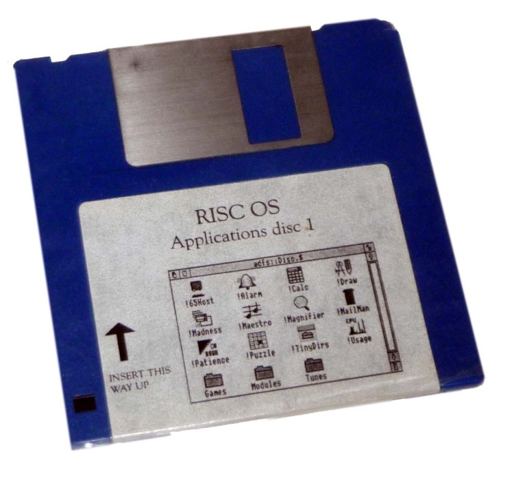 Peak floppy was Filer-window-on-the-label floppy.