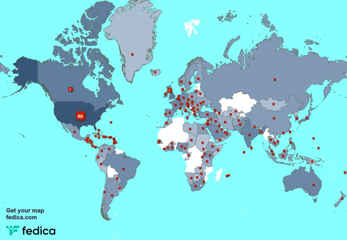 Special thank you to my 193 new followers from USA, UK., Spain, and more last week. fedica.com/!crt39437