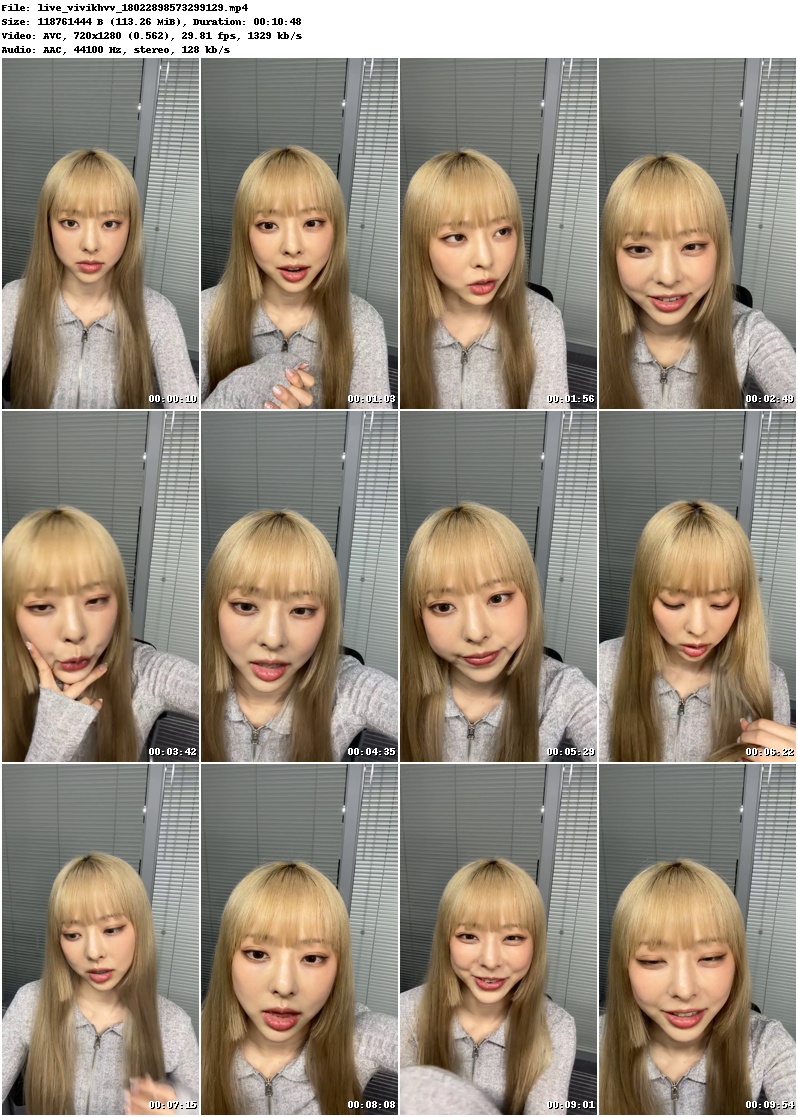 loona_igbot's tweet photo. 🦌vivikhvv IG Live Backup - 240413 21:09 KST

h264 / 720x1280 / 0:10:48
Full Video: https://t.co/m4mB6LCqyV

#LOOSSEMBLE #루셈블 #ViVi #비비 https://t.co/EyVhe5yvg2