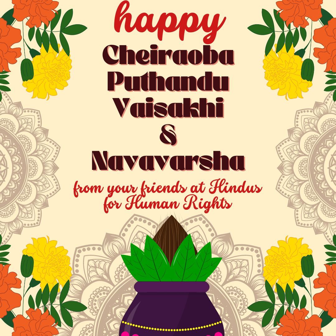 Happy #Cheiraoba, #Puthandu, #Vaisakhi, and #Navavarsha to all of our friends who celebrate! We wish you a New Year filled with love, light, community, and peace for all. 🧡🕊️ Let's make this a year where all celebrations, traditions, and cultures are uplifted and valued equally.