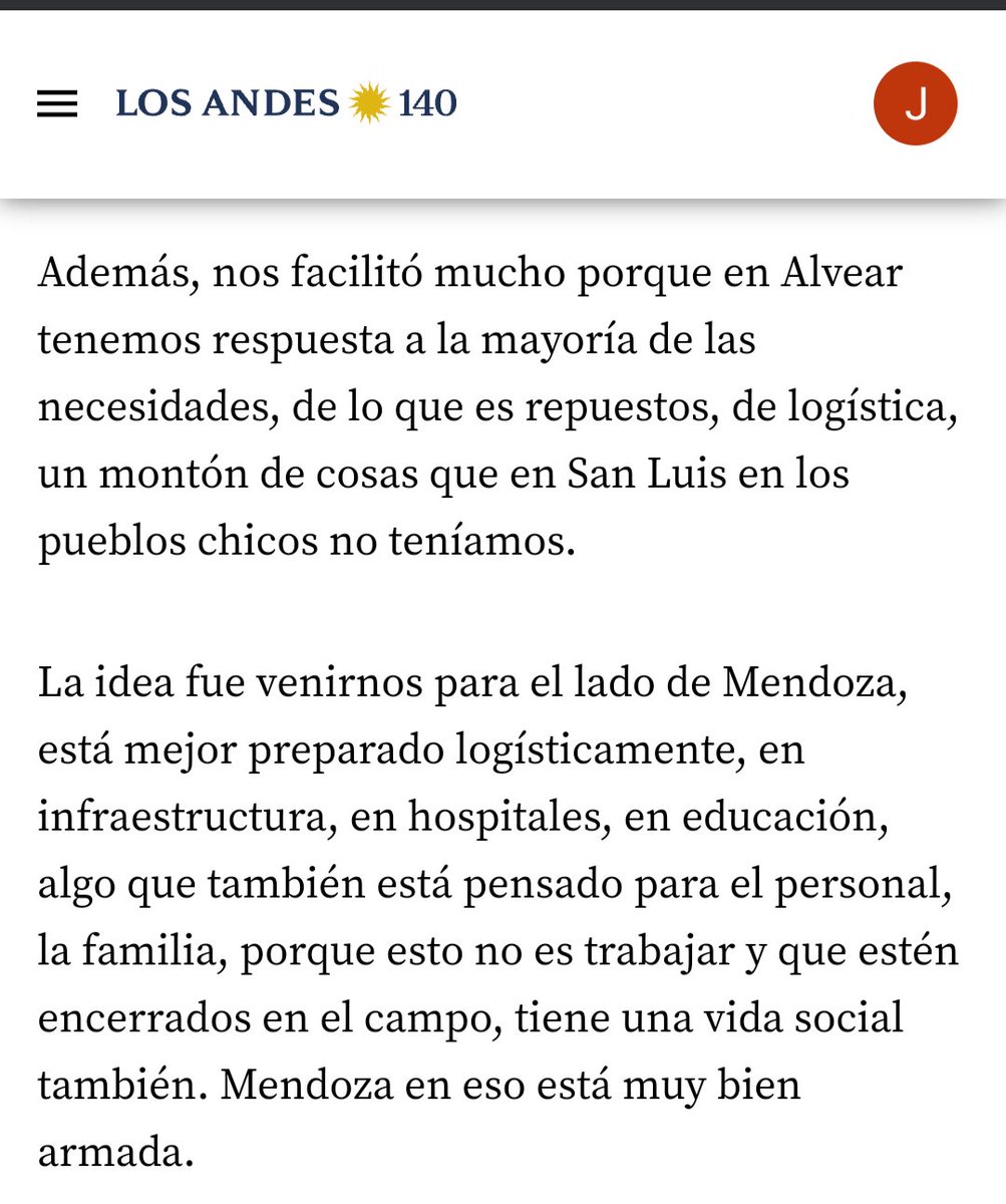 Visión de ganadero q se vino a  Mza

Relevancia de contar con servicios e infraestructura 

Gobiernos subnacionales poco pueden modificar las condiciones macroecon., 

pero puede contribuir a la provisión  de esos servicios e infraestr. (no necesariamente lo deben proveer ellos)