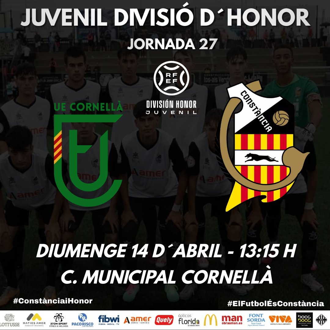 CEConstancia's tweet photo. Demà diumenge el Juvenil DH juga a Cornellà🤍🖤
🏆 Juvenil Divisió d'Honor
Jornada 27
@ue_cornella
@CEConstancia
⏰13:15 H
🏟️ Municipal de Cornellà
#Seguimcreient
#FutbolÉsConstància https://t.co/zR0k6bU5GA