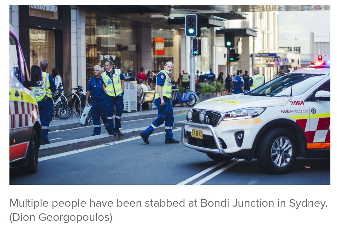 The valiant responses amid the danger of the Bondi Junction stabbing are extraordinary – the fearless female inspector who shot the killer, the man on the escalator with only a post shielding him, NSW Police, paramedics, those helping others to safety. All heroes, everlastingly.