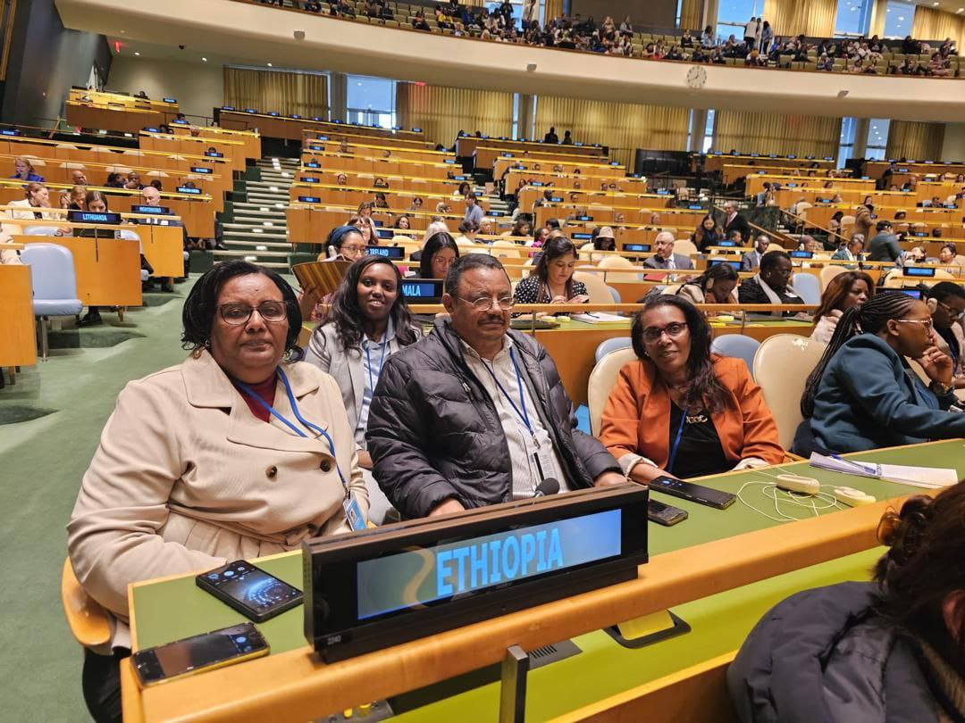 Ethiopia is elected to be a member of UN Commission on the Status of Women for a four-year term of office beginning at the first meeting of the Commission’s seventieth session in 2025 and expiring at the close of its seventy-third session in 2029.