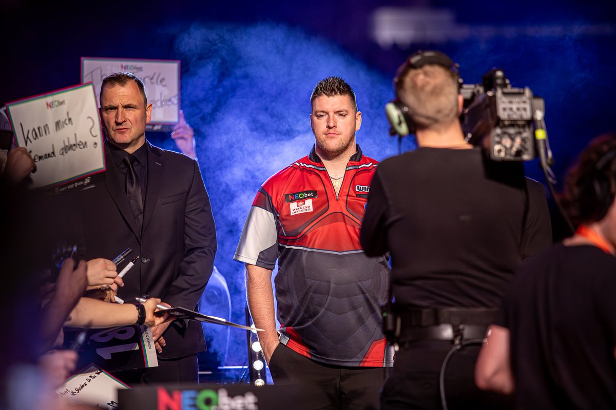 PDC INTERNATIONAL OPEN (ET3) ROUND TWO DARYL GURNEY 5️⃣-6️⃣ Ryan Searle Despite averaging over 98, Daryl is edged out in a final leg in Riesa. It's on to ET4 next week now for Superchin in Sindelfingen.