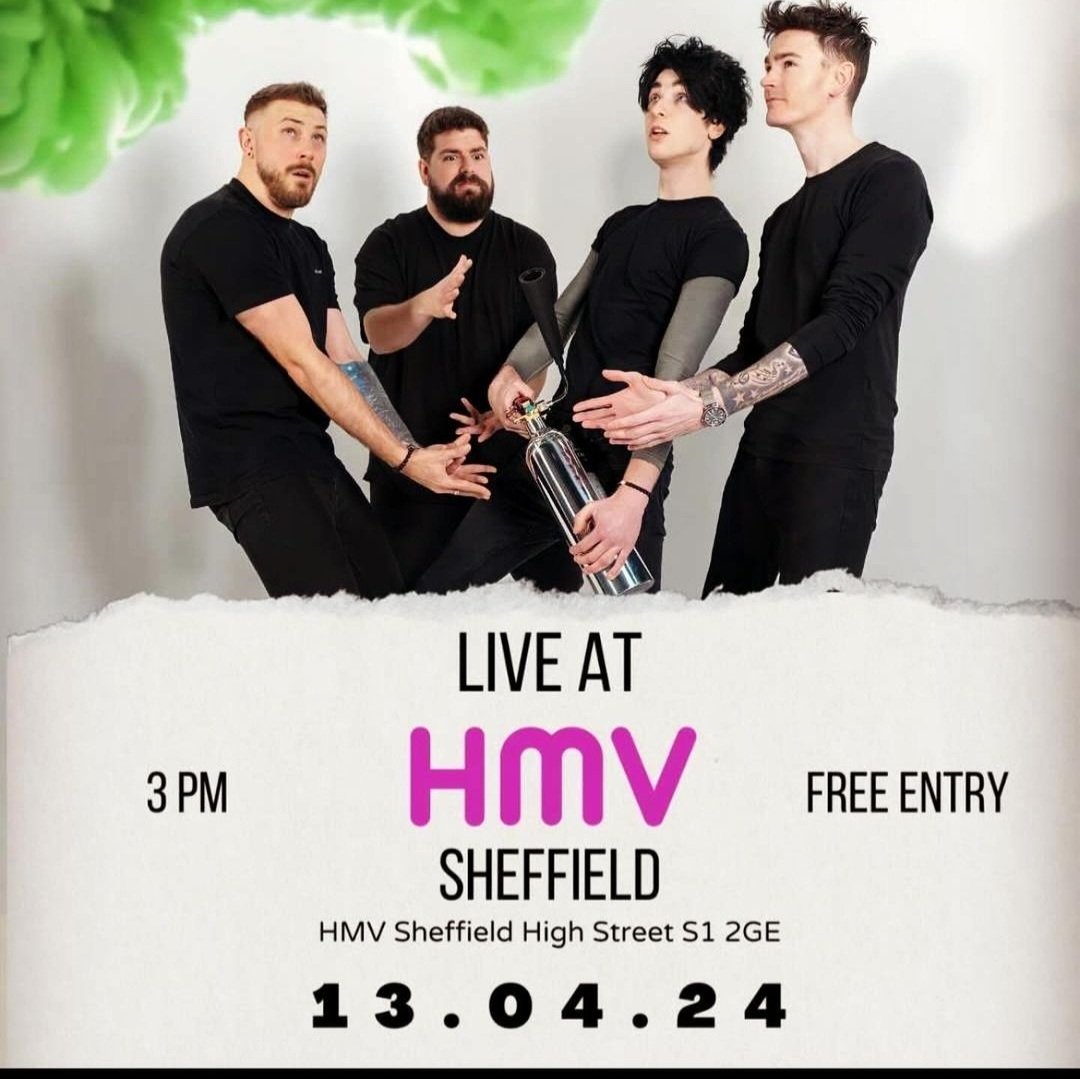 LIVE FREE MUSIC IN STORE TODAY!! 📣📣📣📣 #hmvliveandlocal
Catch @WNSDYAT7 Playing live from 3pm! #hmvlive #Sheffieldissuper #gigoftheday 
🎙🎸🥁👍