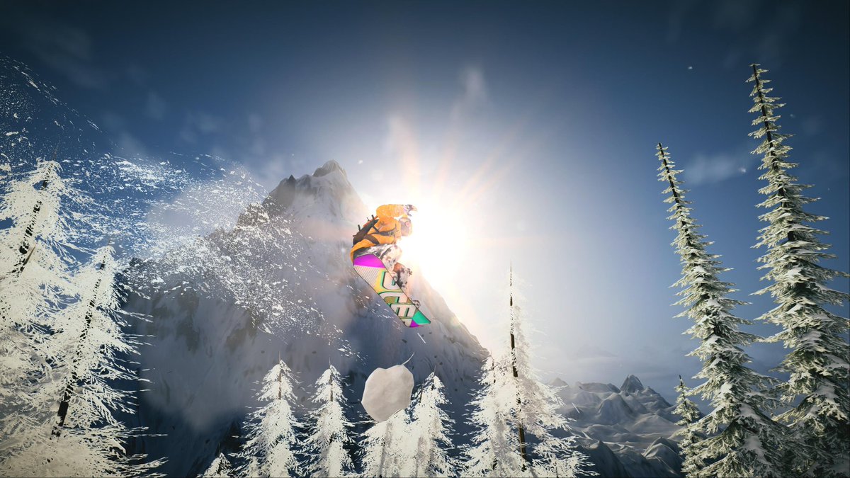 pentanon's tweet photo. 7年以上前のゲームで雪山楽しんでる。ただ滑ってるだけで時間溶けそう。 #STEEP #PS5 https://t.co/VNBW0SZlRj