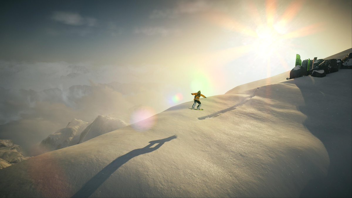 pentanon's tweet photo. 7年以上前のゲームで雪山楽しんでる。ただ滑ってるだけで時間溶けそう。 #STEEP #PS5 https://t.co/VNBW0SZlRj