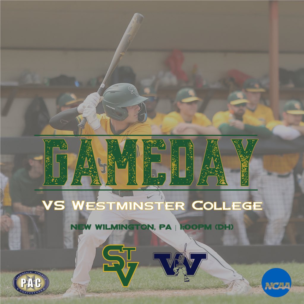 🚨GAME DAY🚨 The Bearcats hit the road for a pivotal conference series with the Titans. 🆚: @WCTitanBaseball ⌚️: 1:00pm (DH) 📍: New Wilmington, PA 🏟️: Titan Baseball Field 🌡: 52* ☁️ 📊: athletics.westminster.edu/sidearmstats/b… 🎥: pacdigitalnetwork.com/westminster/ 🐻⚾️ #GoBearcats