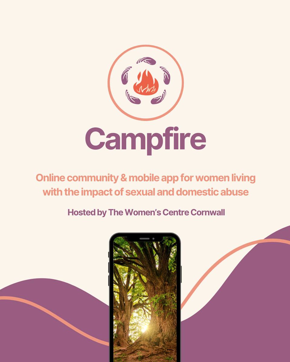 'Campfire' is a discreet & confidential online community for women living with the impact of sexual and domestic abuse - hosted by The Women’s Centre Cornwall 🫶🏼

campfireforum.org.uk

For more information... forum.support@womenscentrecornwall.org.uk 

#KeepItCHAOS #Cornwall