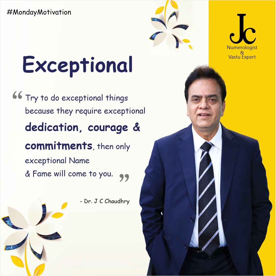 To create something exceptional, your mindset must be relentlessly focused on the smallest detail.

#dedication #commitments #DecisionMaking #WorkLifeBalance #productivitytips #productivityhacks #motivationalquote #numerologist #mondayvibes #modaymotivation #chaudhrynummero