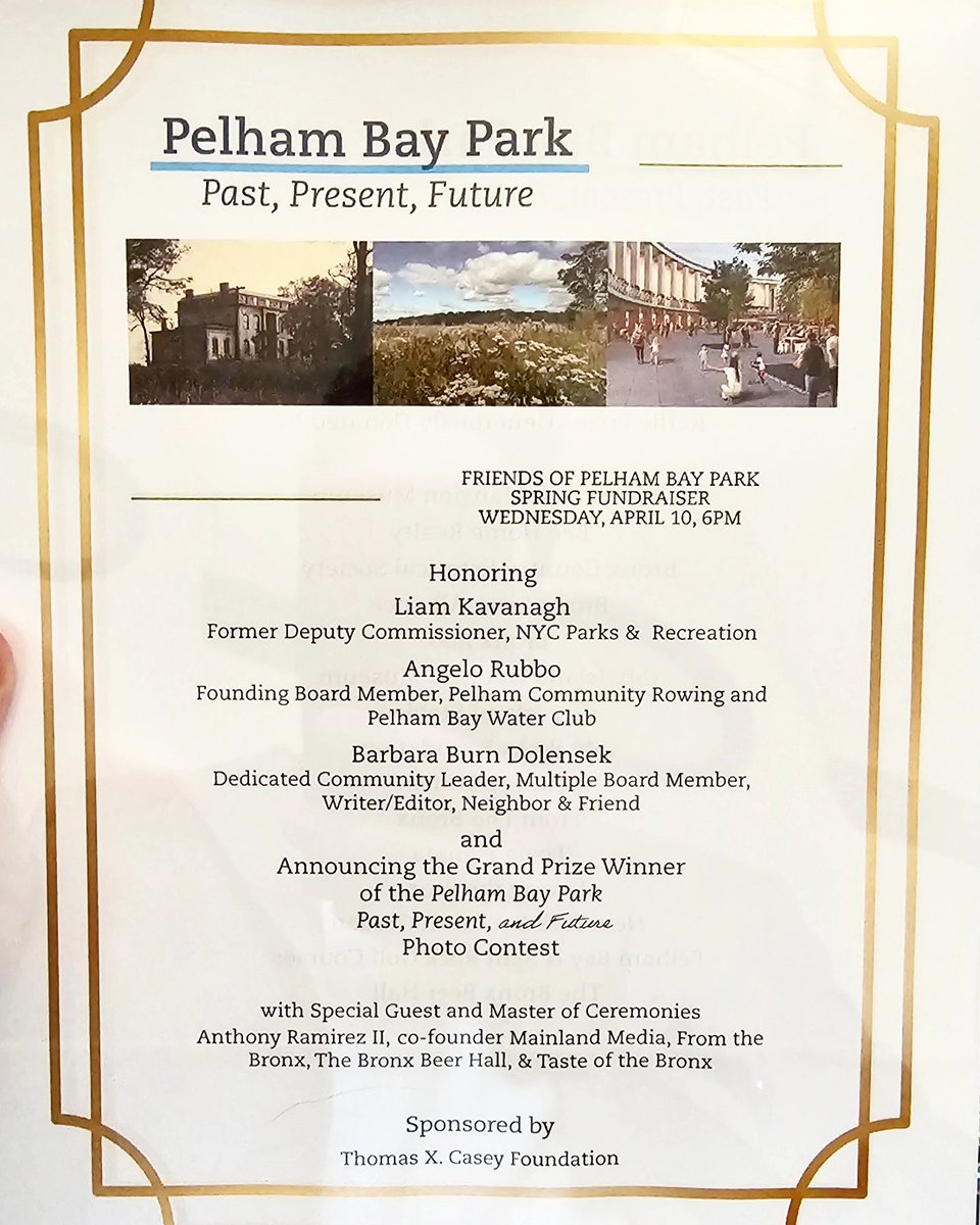 I had an great time hosting @PelhamBayPark Spring Fundraiser Past, Present & Future! Congrats to the honorees & to my mom, who managed to snag a raffle prize. Big thanks to @LovingTheBronx & team for trusting me to MC. From The Bronx to The World! Learn more at @PelhamBayPark.org