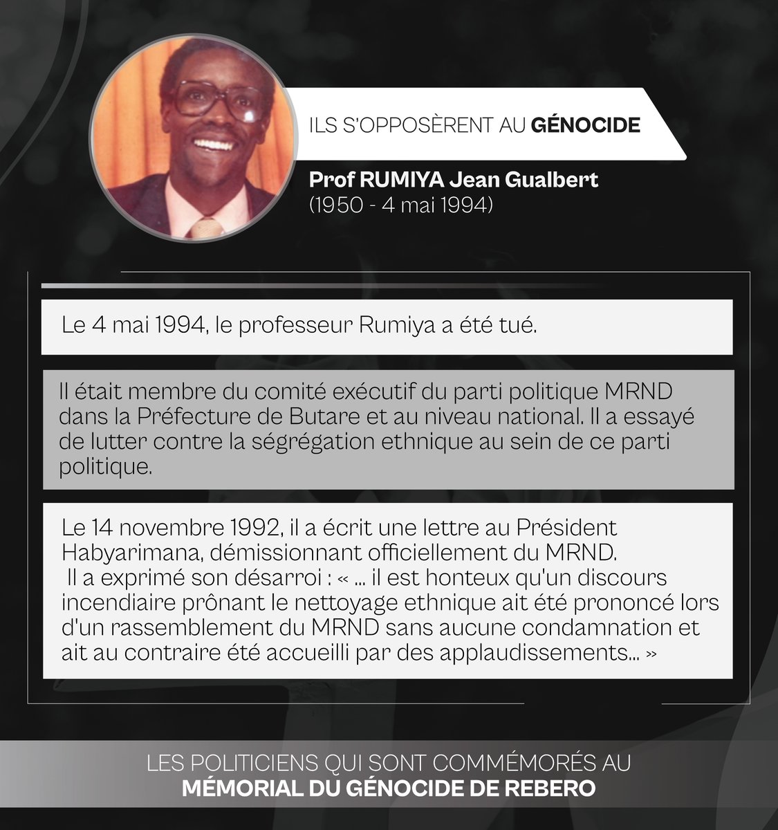 Prof Rumiya Jean Gualbert yari muntu ki? – Who was Prof Rumiya Jean Gualbert? – Qui était Prof Rumiya Jean Gualbert? #Kwibuka30