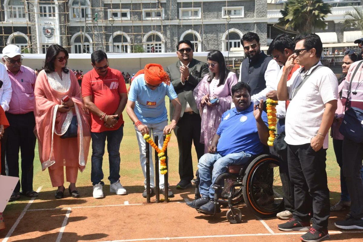DCCBIofficial's tweet photo. Glimpses of Inauguration ceremony of #DCCBI All-Abilities Cricket Championship 2024 ✨
Very thankful to Dinesh Lad Sir, the coach of #RohitSharma and #ShardulThakur 🏏
.
#AllAbilitiesCricket
#CelebratingInclusivity #InclusiveCricket  #divyang_cricket_control_board_of_INDIA https://t.co/HG6TYPnSEn