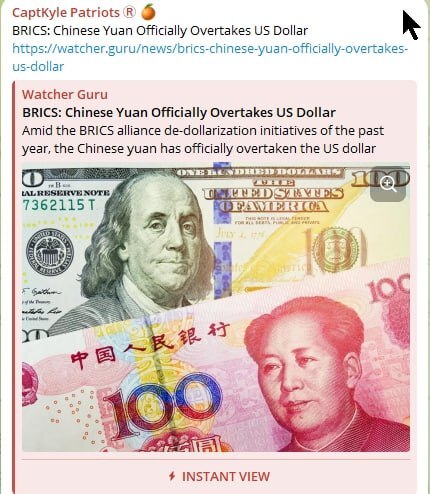 BRICS: Chinese Yuan Officially Overtakes US Dollar financialnewsdisclosure.com conspiracydailyupdate.com/2024/04/13/584…