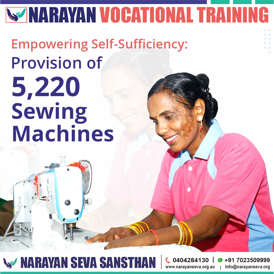 narayansevaaus's tweet image. Empowering futures, one stitch at a time! With our vocational training program we've distributed 5,220 sewing machines, enabling individuals to take charge, empower themselves, and sustain their households
.
.
#StitchingEmpowerment #CraftingFutures #SustainableSkills #Empowerment