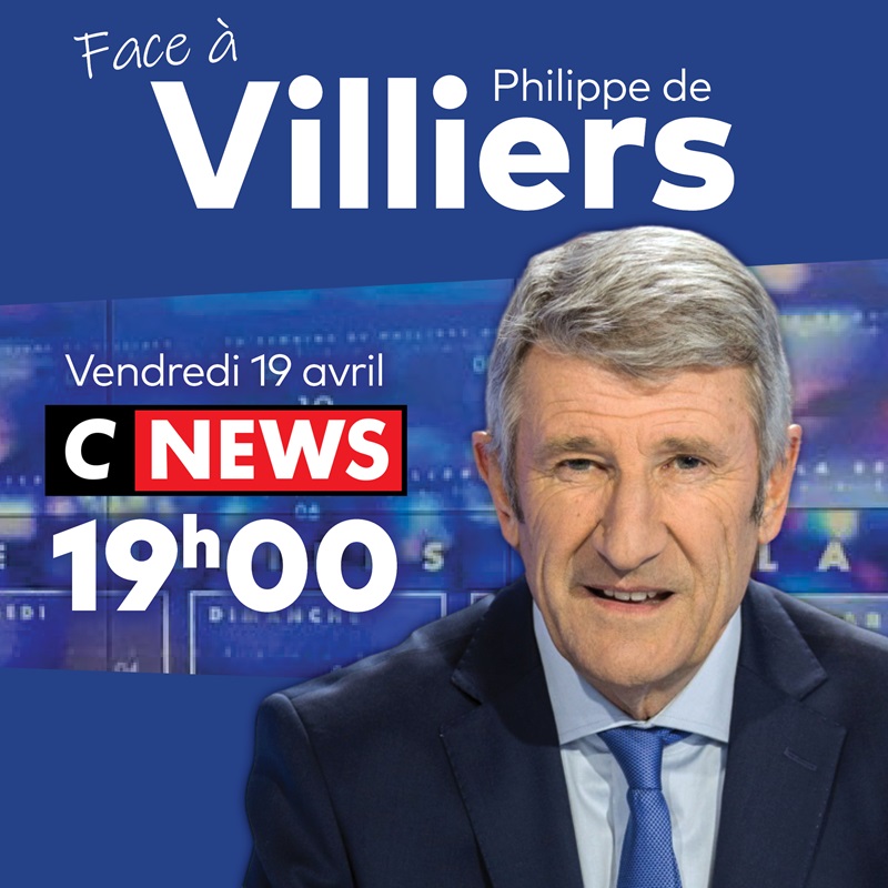 🔴A tout à l'heure. 🕖19h. 📺CNews. Je compte sur vous ! 🔔Rejoignez-moi sur les différents réseaux sociaux : linktr.ee/phdevilliers #FaceAPhilippeDeVilliers #FADV #CNews