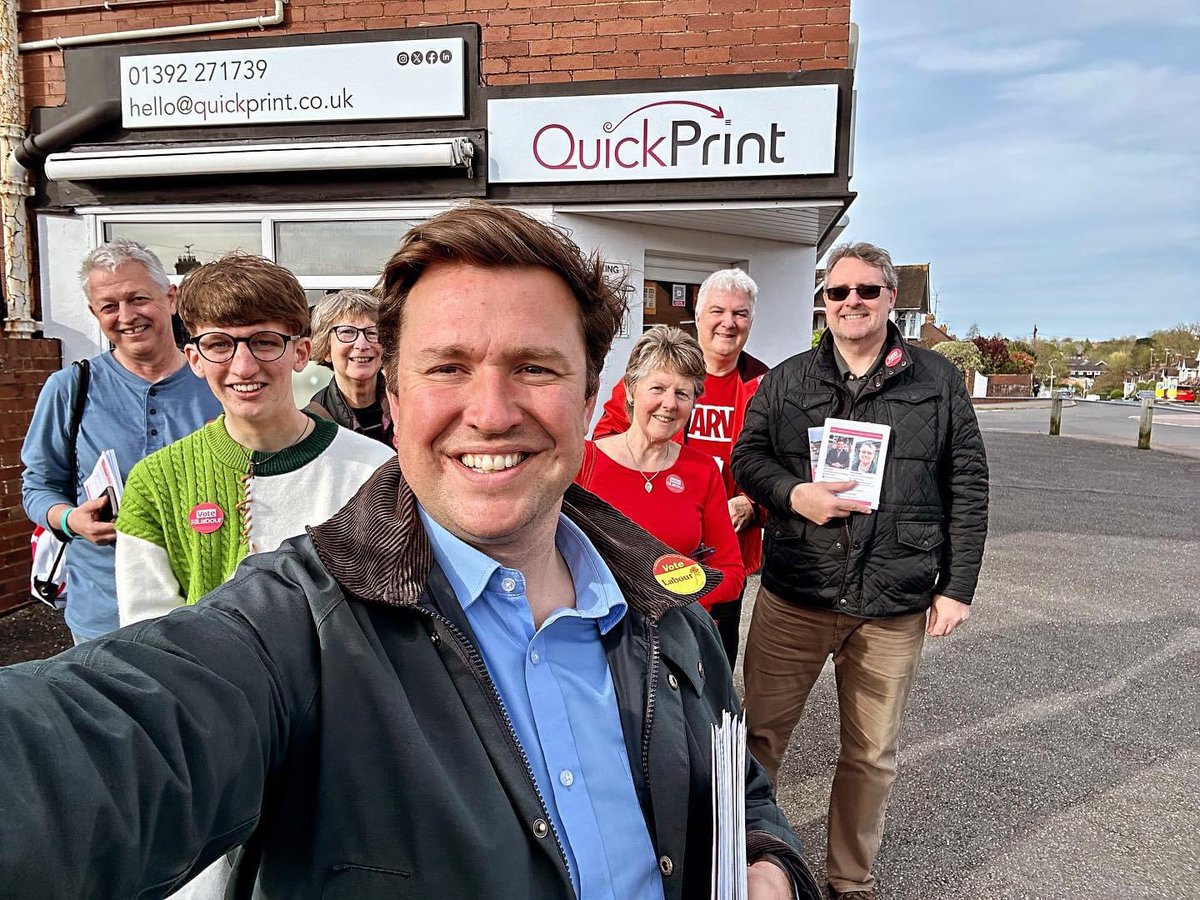 More canvassing this weekend for @exeterlabour Out yesterday with @steve_race and again this morning with the local Heavitree campaign team. #votelabour #exeter #heavitree