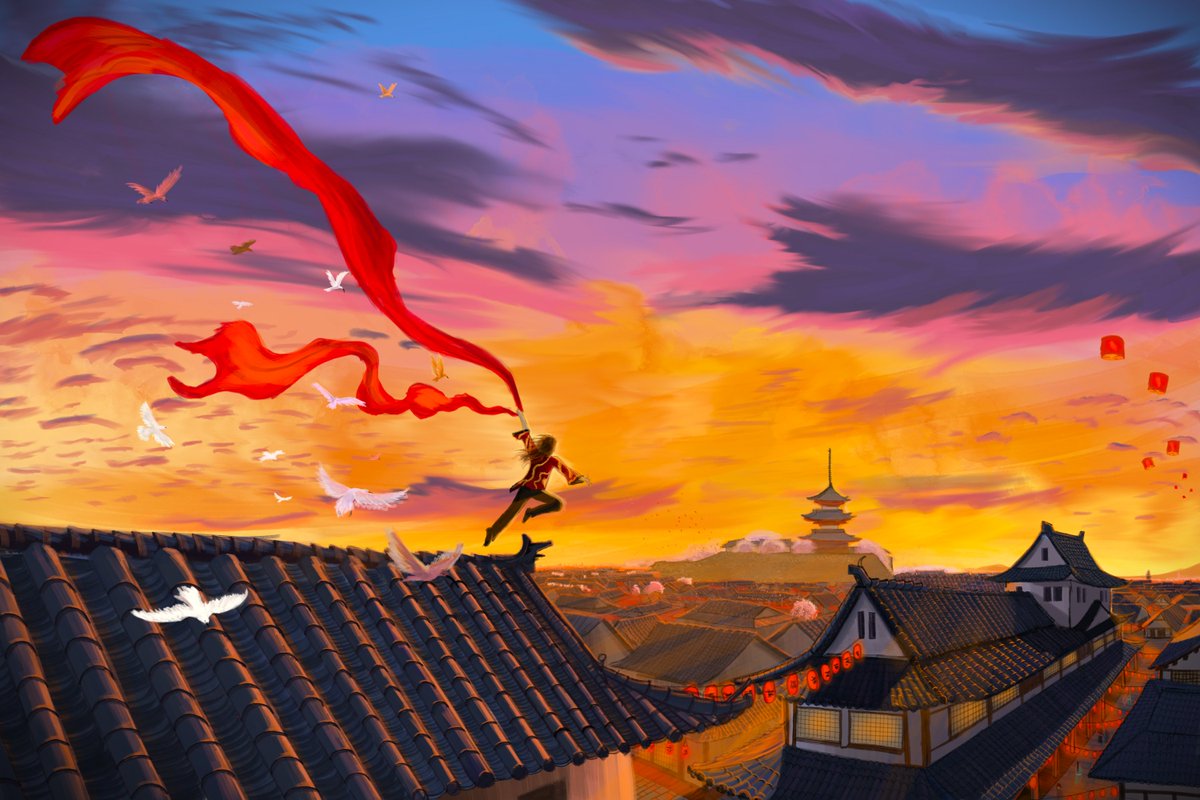 A fanart dedicated to the british composer <a href="/MWarnerMusic/">Marcus Warner</a> based on his music Chihiro.

Wish you all our best regards and may your days be like an adventure.

#epicmusic #artwork #digitalart #landscape