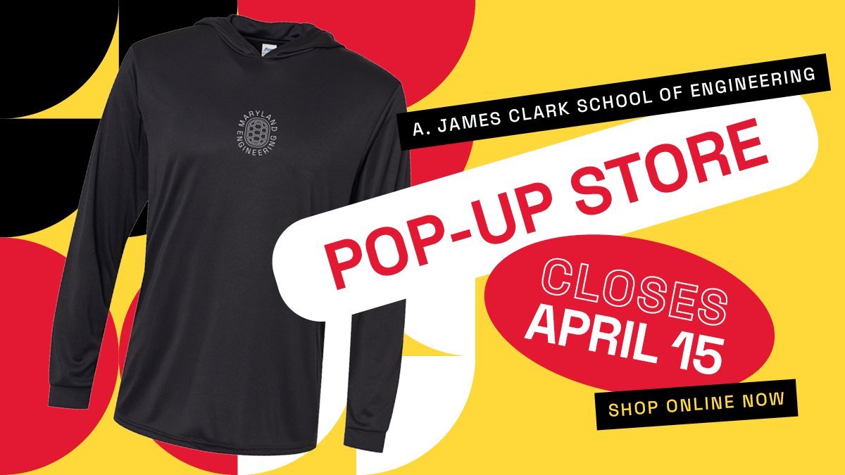 Only 3 days left to grab your Maryland Engineering gear! Don't miss out—shop now and show off your Clark School pride: go.umd.edu/store
